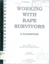 Image of Working with rape survivors: a handbook